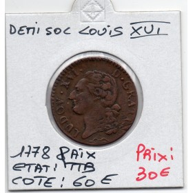 Demi Sol 1778 &  Aix Louis XVI TTB