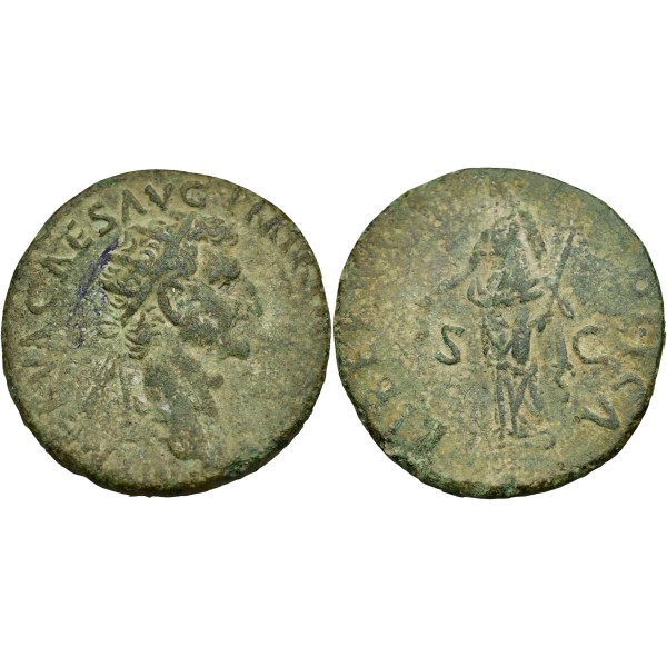 Dupondius de Nerva (97) RIC.100 LIBERTAS PVBLICA atelier Rome
