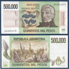 Argentine Pick N°309, Neuf Billet de 500000 Pesos 1980-1983 Fondation