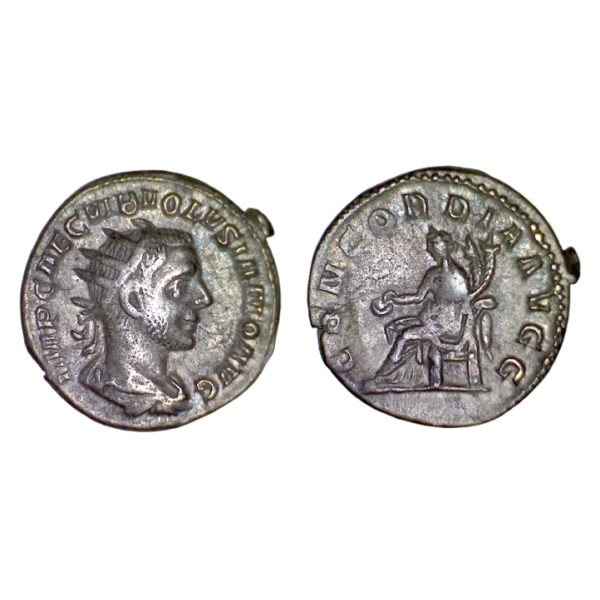 Antoninien de Volusien (251-253), RIC.168 CONCORDIA AVGG Rome