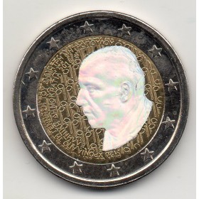 2 euros commémorative Grèce irisée - tirage privé, 2016 Dimitri Mitropoulos pièce de monnaie €