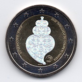 2 euros commémorative irisée - tirage privé, Portugal 2016 Jeux de Rio de Janeiro pièce de monnaie €