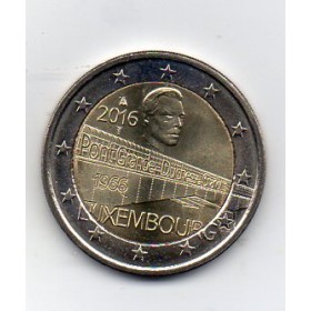 2 euros commémorative Luxembourg 2016 Pont de la grande duchesse Charlotte piece de monnaie €