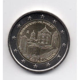 2 euro commémorative, Espagne 2026, Monastère de Poblet pièce de monnaie €