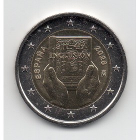 2 euro commémorative, Espagne 2026, Handicap et Inclusion pièce de monnaie €