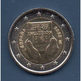 2 euro commémorative, Espagne 2026, Handicap et Inclusion pièce de monnaie €