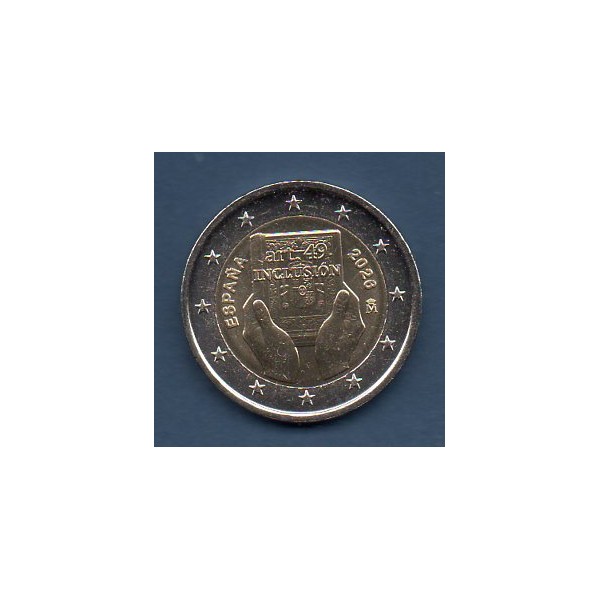 2 euro commémorative, Espagne 2026, Handicap et Inclusion pièce de monnaie €