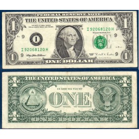 Etats Unis P.496a Minéapolis FW, TTB Billet de 1 Dollar 1995 série I
