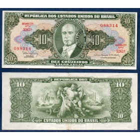 Bresil P.183b, TTB Billet de 1 Centavo 1967 Getulio Vargas