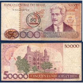 Bresil P.207, B Billet de 50 Cruzadosos 1986 Oswaldo Cruz