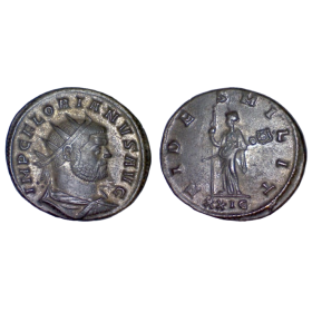Antoninien de Florien (276), RIC.30 FIDES MILITVM Rome