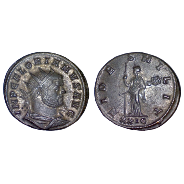 Antoninien de Florien (276), RIC.30 FIDES MILITVM Rome