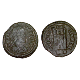 AE4 Flavius Victor (387-388), RIC.87c SPES ROMANORVM Trèves