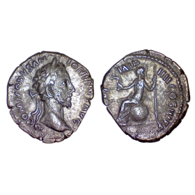 Denier de Commode (180-181), RIC.12 ROMA assise atelier Rome