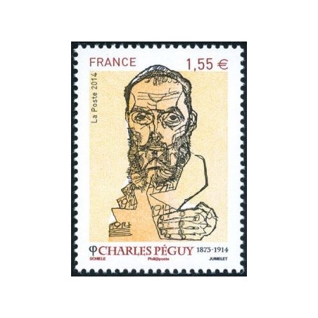 Timbre France Yvert No 4898 Charles Péguy