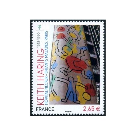 Timbre France Yvert No 4901 Keith Haring, hopital Necker