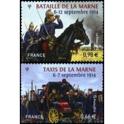 Timbre France Yvert No 4899-4900 Bataille de la Marne