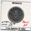 Monaco 2 Francs 1982 Sup, Gad.151 Rainier III