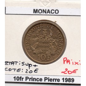 Monaco 10 Francs 1989 Sup+, Gad.159 fondation Prince Pierre