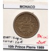 Monaco 10 Francs 1989 Sup+, Gad.159 fondation Prince Pierre