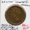 Monaco 1 Décime 1838 MC TTB-, Gad.105 Honore V grosse tête