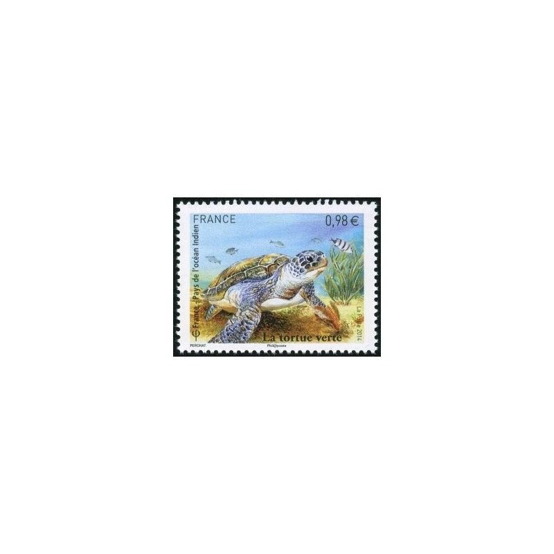 Timbre France Yvert No 4903 Tortue Verte Faune Marine