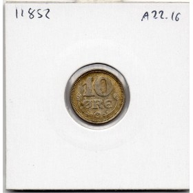 Danemark 10 ore 1916 Sup, KM.818 Christian X