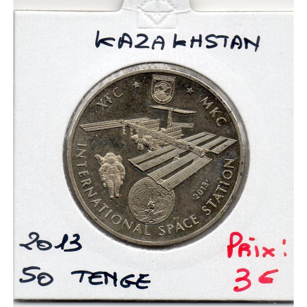 Kazakhstan 50 tenge 2013 Sup, KM.390 station spatiale