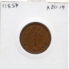 Rhodésie 1 cent 1970 TTB, KM.10 armoiries