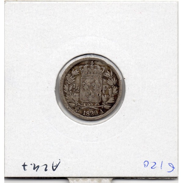 1/2 Franc Charles X 1829 A Paris TTB-