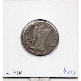15 Sols Constitution Louis XVI 1791 I Limoges TB