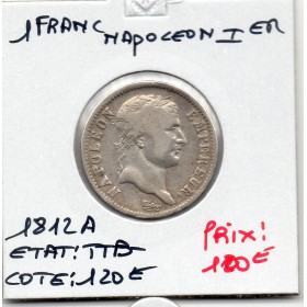 1 Franc Napoléon 1er 1812 A Paris TTB