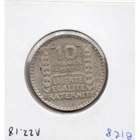 10 francs Turin Argent 1937 TTB+