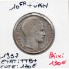 10 francs Turin Argent 1937 TTB+