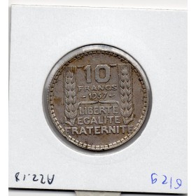 10 francs Turin Argent 1937 TTB+