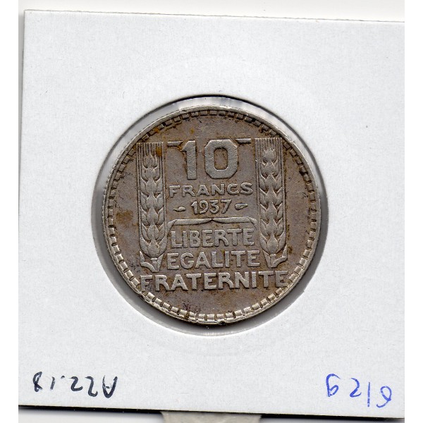 10 francs Turin Argent 1937 TTB+