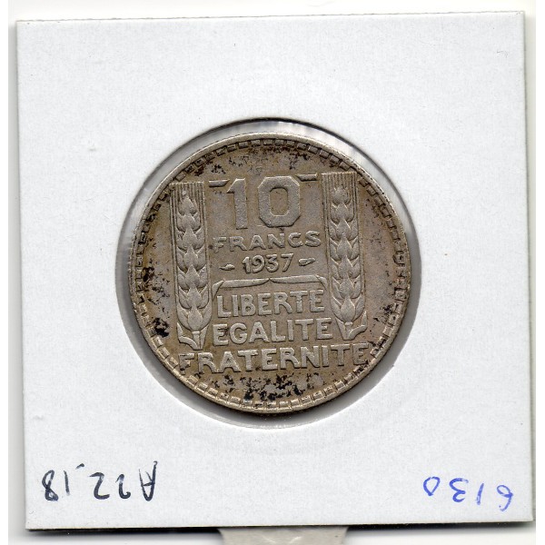 10 francs Turin Argent 1937 TTB