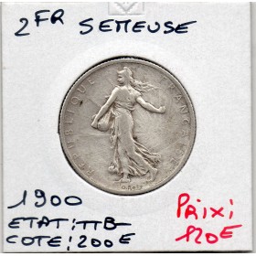 2 Francs Semeuse Argent 1900 TTB-