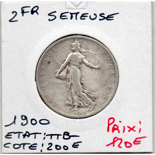 2 Francs Semeuse Argent 1900 TTB-