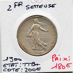 2 Francs Semeuse Argent 1900 TTB+