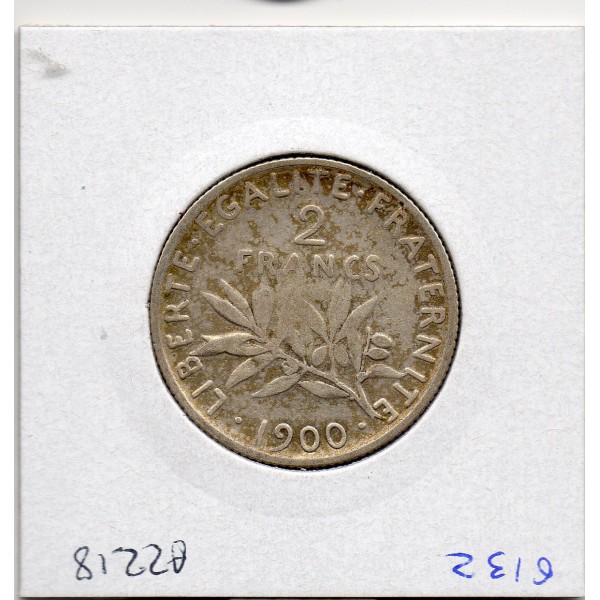 2 Francs Semeuse Argent 1900 TTB+