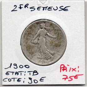2 Francs Semeuse Argent 1900 TB