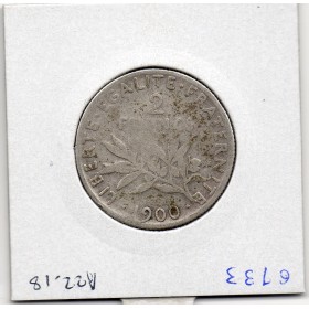 2 Francs Semeuse Argent 1900 TB