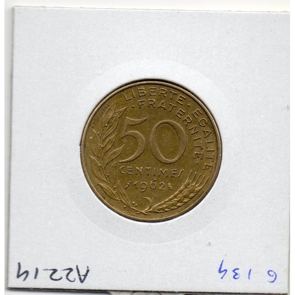 50 centimes Lagriffoul 1962 4 plis TTB+