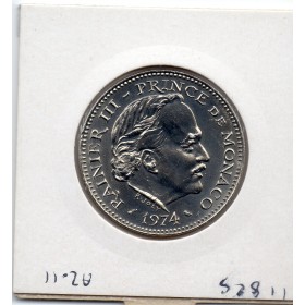 Monaco 5 Francs 1974 Sup+, Gad.153 Rainier III