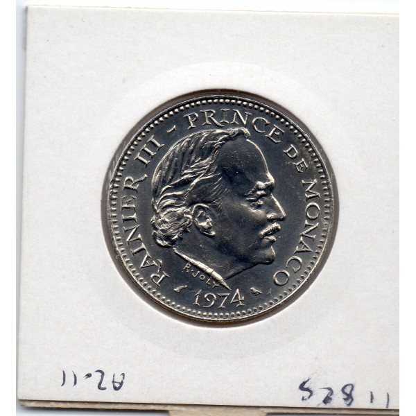 Monaco 5 Francs 1974 Sup+, Gad.153 Rainier III