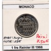 Monaco 1 Franc 1966 Sup+, Gad.150 Rainier III