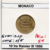 Monaco 10 francs 1950 Sup, Gad.139 Rainier III