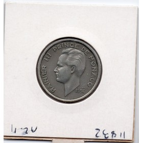 Monaco 100 francs 1956 TTB+, Gad.143 Rainier III