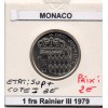 Monaco 1 Franc 1979 Sup+, Gad.150 Rainier III